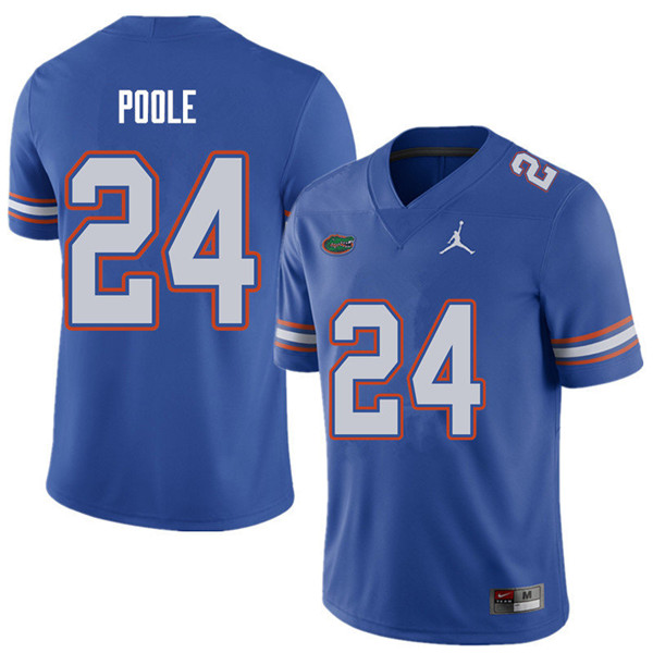 Jordan Brand Men #24 Brian Poole Florida Gators College Football Jerseys Sale-Royal